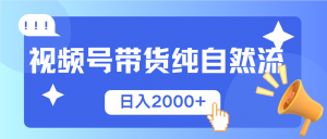 视频号带货，纯自然流，起号简单，爆率高轻松日入2000+-网创星球