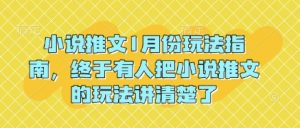 小说推文1月份玩法指南，终于有人把小说推文的玩法讲清楚了!-网创星球