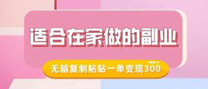 适合在家做的副业,小红书冷知识账号,无脑复制粘贴一单变现300-网创星球