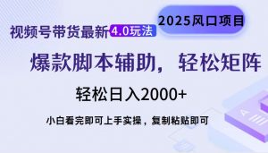 视频号带货最新4.0玩法，作品制作简单，当天起号，复制粘贴，轻松矩阵…-网创星球