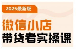 2025最新版微信小店带货者实操课,基础操作到高级运营技巧,快速上手-网创星球