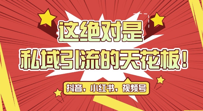 最新首发全平台引流玩法,公域引流私域玩法,轻松获客500+,附引流脚本,克隆截流自热玩法【揭秘】